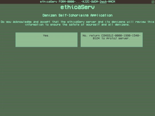 protoJ/ethicaServIchorisemeSurvey screenshot