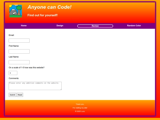 form screenshot