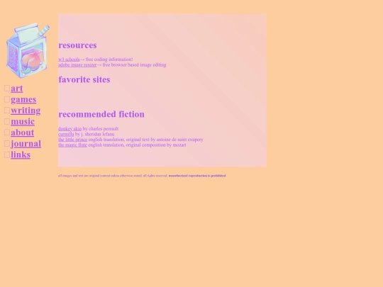links screenshot