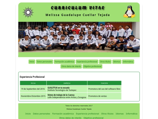 curriculum/experiencia screenshot