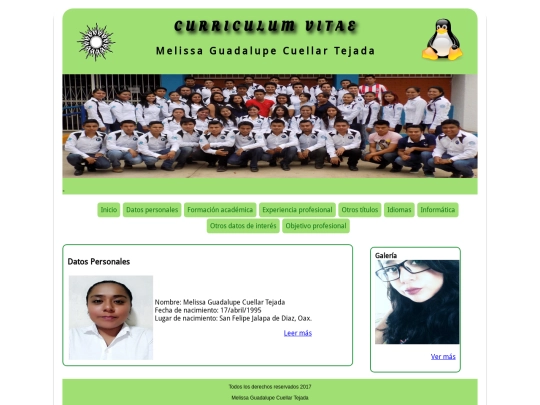 curriculum screenshot