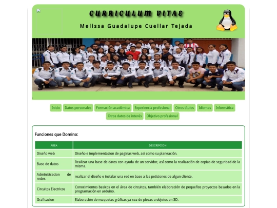 curriculum/interes screenshot