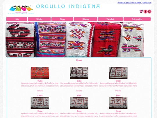 tienda/blusas screenshot