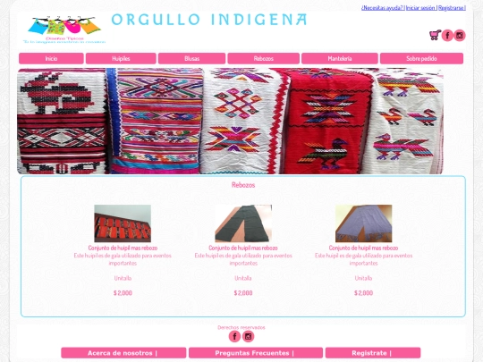 tienda/rebozos screenshot