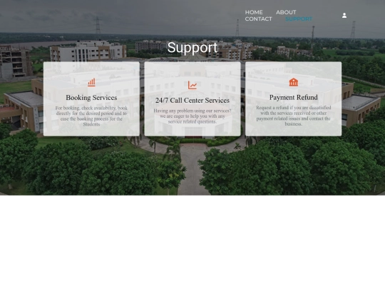 Hostel Management System/support screenshot