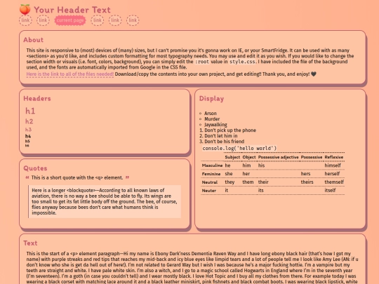 layouts/peachy screenshot