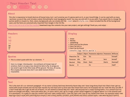 pages/layouts/peachy/peachy screenshot