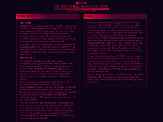 pages/music screenshot