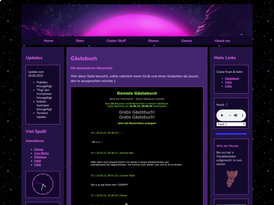 guestbook screenshot