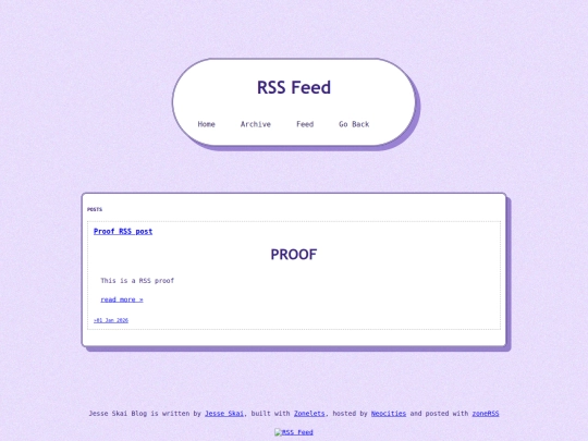 blog/feed screenshot