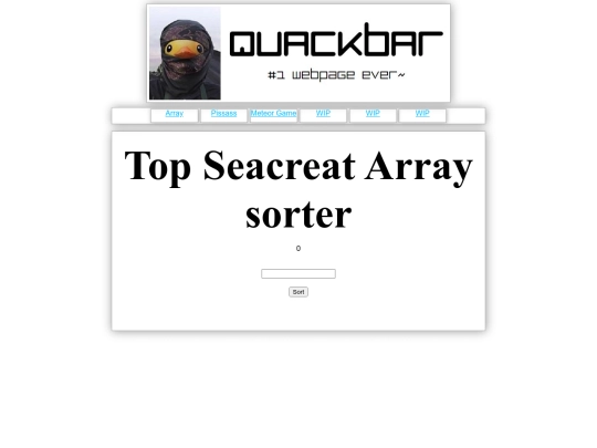 Array screenshot