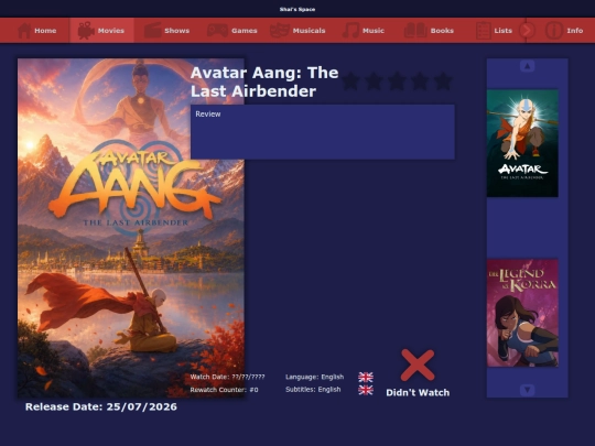 the_list/movies/avatar_aang_the_last_airbender_2026 screenshot