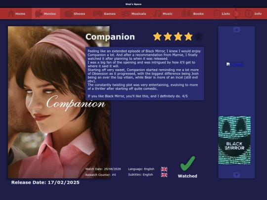 the_list/movies/companion_2025 screenshot