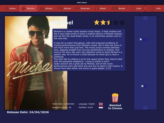 the_list/movies/michael_2026 screenshot