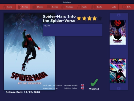 the_list/movies/spiderman_into_the_spiderverse_2018 screenshot