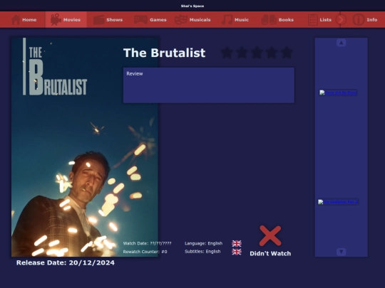 the_list/movies/the_brutalist_2024 screenshot