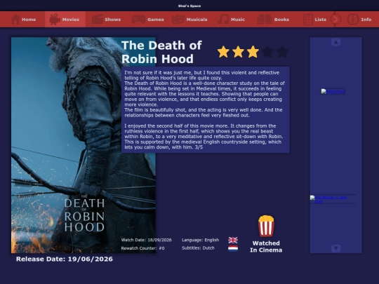 the_list/movies/the_death_of_robin_hood_2026 screenshot