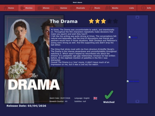 the_list/movies/the_drama_2026 screenshot