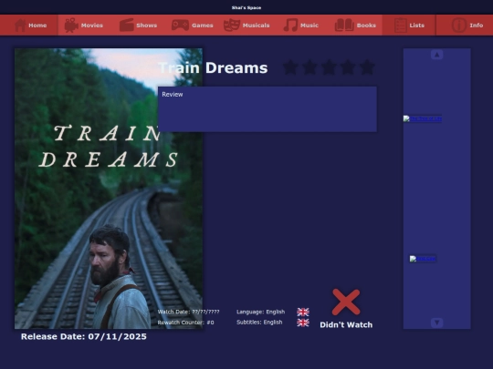 the_list/movies/train_dreams_2025 screenshot
