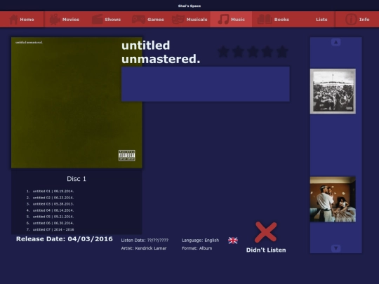 the_list/music/untitled_unmastered_2016 screenshot