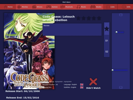 the_list/shows/code_geass_2006 screenshot