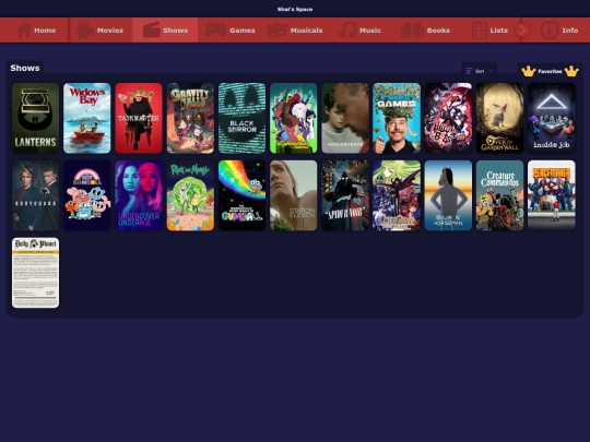 the_list/shows screenshot