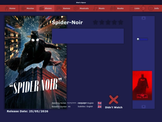 the_list/shows/spider_noir_2026 screenshot