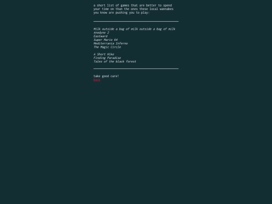 games screenshot