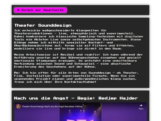 Theater Sound design/TheaterSounddesign screenshot