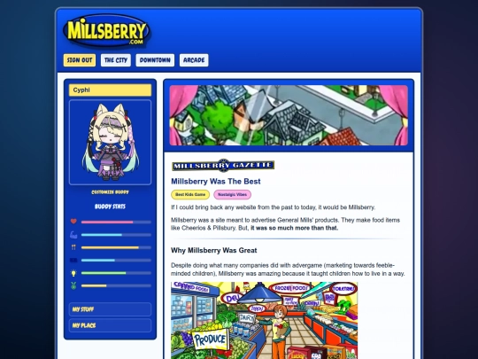 millsberry-shrine screenshot