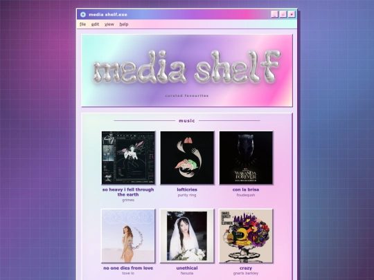 mediashelf screenshot