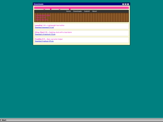 Downloads screenshot
