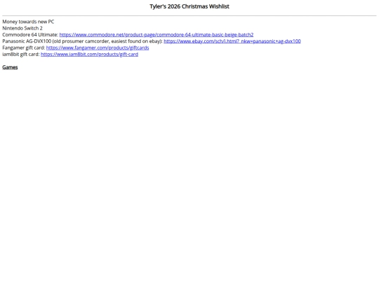 xmaslist screenshot