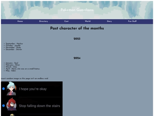 character_of_the_month_list screenshot