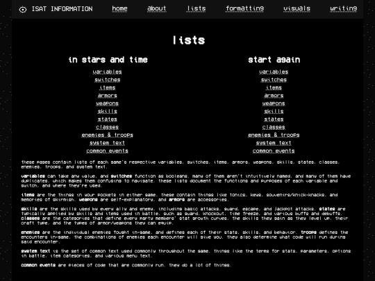 lists screenshot