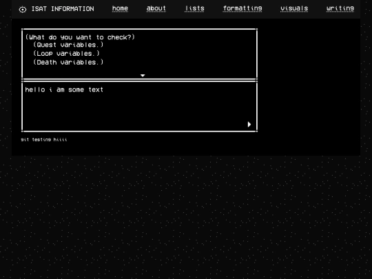 test screenshot
