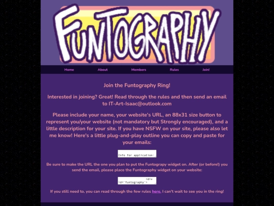 Funtographyringjoin screenshot