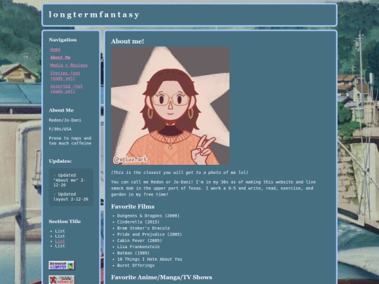 about-me screenshot