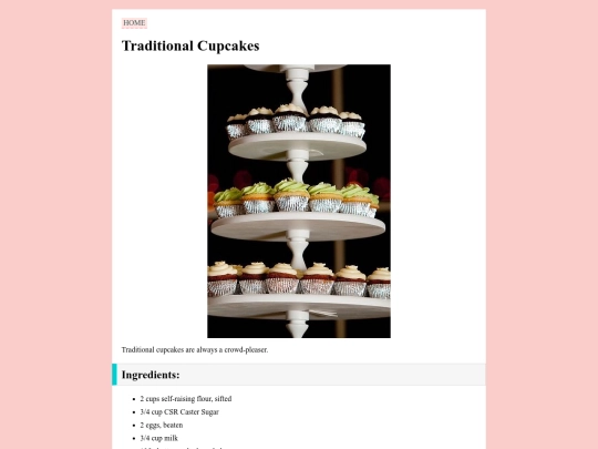 traditional-cupcakes screenshot