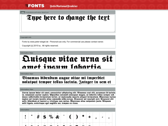 webfonts_FetteNationalFraktur/example screenshot