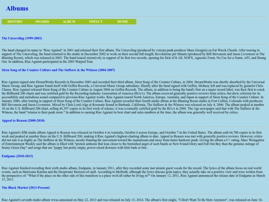 Album screenshot