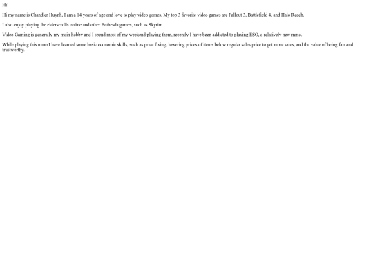 mywebpage screenshot