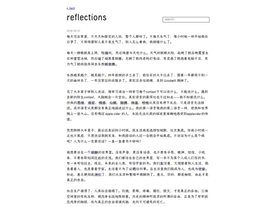reflection screenshot