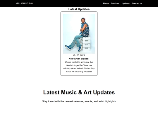 updates screenshot