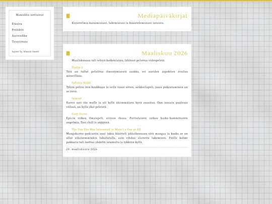 kirjustukset screenshot