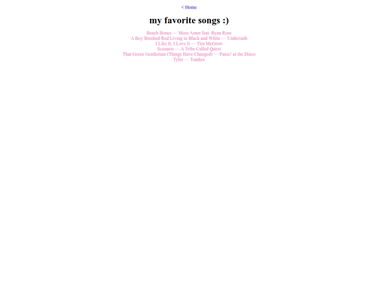 songs screenshot