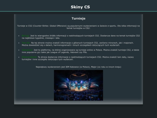 turnieje screenshot
