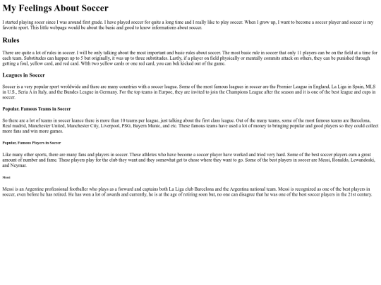 mysoccerwebpage screenshot