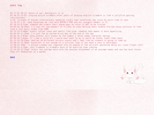 minilog screenshot