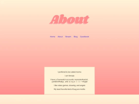 aboutyellowpink screenshot
